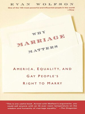 cover image of Why Marriage Matters